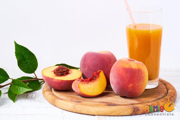 The purchase price of fresh peach juice in UK